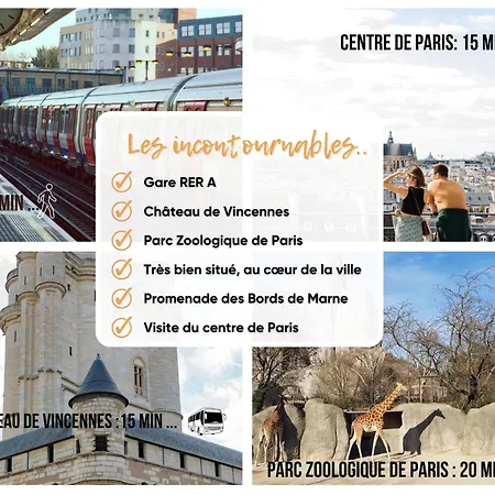 Apartment Serein, Rer 5mn,paris En 15mn,commerces 3mn